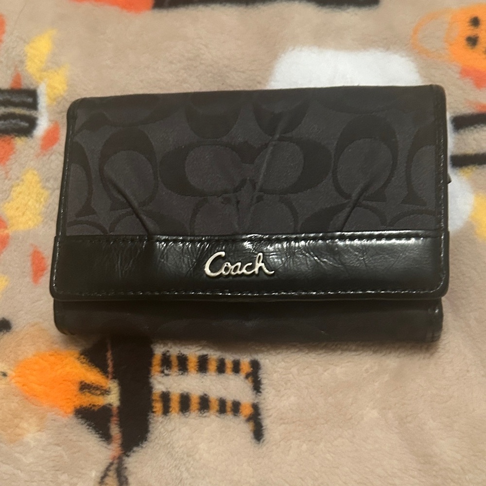 Coach Black Signature Wallet